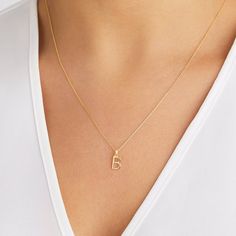 Solid Gold Small Initial Letter Charm Necklace (Letter M) | Lily & Roo Sterling Silver Initial Necklace, Letter Necklace Silver, Double Horn Necklace, Initial Letter Necklace, Letter Charm Necklace, Initial Necklaces, Gold Letter Necklace, Xmas List, Sterling Silver Initial