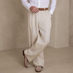 Season:Spring  Summer; Fabric:Linen Cotton Blend; Gender:Men's; Style:Basic,Fashion; Occasion:Holiday,Daily,Casual; Fit Type:Regular Fit; Function:Breathable,Comfort; Waistline:Mid Waist; Pattern:Plain; Design:Front Pocket,Straight Leg; Pants Type:Dress Pants,Linen Pants,Pleated Pants,Summer Pants; Fly Type:Button; Front page:FF; Listing Date:12/20/2023; Hips:; Length:; Waist:; Fit US Size: Full Length Pants For Business Casual In Summer, Full Length Business Casual Summer Pants, Full Length Smart Casual Summer Pants, Summer Business Casual Full Length Pants, Summer Full-length Chinos With Pockets, Classic Full-length Bottoms For Summer, Elegant Full-length Chinos For Spring, Elegant Full Length Chinos For Spring, Classic Full-length Summer Bottoms