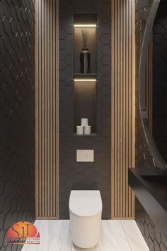 Samreena interior design project Toilet Design Modern, Glamorous Bathroom, Koti Diy, Small Toilet Room, Modern Toilet, Toilet Design