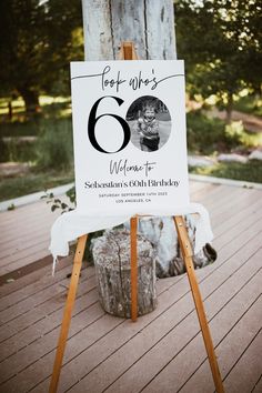 a wooden easel with a sign that says, for who's welcome to