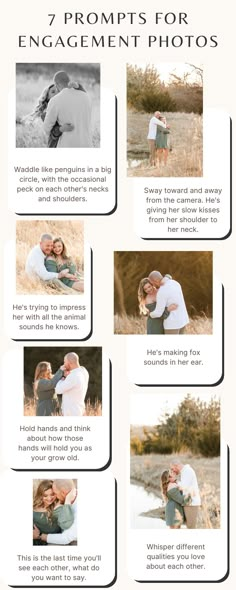 an info sheet describing how to use the camera for engagement photos, and what it looks like