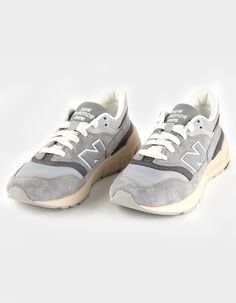 New Balance 997r Shoes. A Modern Classic That Seamlessly Blends Athletic Performance With Streetwear Aesthetics. The Shoe Features A Luxe Suede And Mesh Upper, Offering A Perfect Balance Of Durability And Breathability. Engineered With Encap Midsole Technology, These Shoes Provide Superior Cushioning And Support For All-Day Comfort. Textured Rubber Outsole. Lace Up Closure. Imported. Mens Shoes 2024 Trends, Men’s Sneakers, Cutesy Fashion, Shoes For Guys, Athletic Aesthetic, New Balance Mens, Men's Streetwear, Footwear Design, Streetwear Shoes