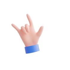 a hand with a wristband on it making the vulcan sign in front of a white background