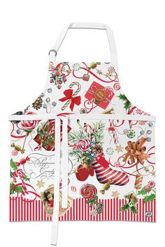 Michel Design Works Peppermint Chef Apron Monogrammed Apron, Holiday Aprons, Christmas Apron, Old Farmers Almanac, Childrens Aprons, Monogram Towels, An Apron, Christmas Aprons, Personalized Aprons