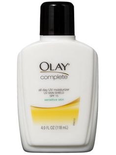 Olay Complete All Day UV Moisturizer Sensitive Skin SPF 15 Skincare On A Budget, Oil Of Olay, Save Vs Splurge, Moisturizer For Sensitive Skin, Scented Lotion, Oil Free Moisturizers, Deep Skin, Fresh Skin, Facial Moisturizers