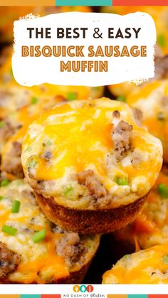 the best and easy biscuit sausage muffins