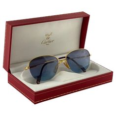 Cartier Montaigne Half Frame 55mm Sunglasses 18k Gold Sunglasses France For Sale at 1stDibs Classic Cartier Sunglasses For Formal Occasions, Elegant Gold Aviator Sunglasses With Tinted Lenses, Classic Yellow Gold Tinted Sunglasses, Gold Aviator Sunglasses With Gradient Lenses For Formal, Elegant Gold Aviator Sunglasses With Uva Protection, Formal Rimless Sunglasses With Gradient Lenses, Formal Yellow Gold Sunglasses With Gradient Lenses, Formal Gold Tinted Sunglasses, Cartier Gold Sunglasses With Gradient Lenses