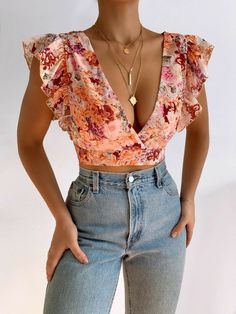 Outfit Jeans, Crop Top Outfits, African Fashion Dresses, Girly Outfits, Mode Inspiration, Cute Casual Outfits, Look Fashion, Classy Outfits, African Fashion