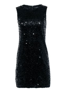 Current Boutique-Tahari - Black Sequin Sleeveless Mini Dress Sz 2 Glamorous Sleeveless Dress For Night Out, Glamorous Sleeveless Cocktail Dress, Sleeveless Mini Dress For Night Out, Glamorous Sequined Sleeveless Prom Dress, Glamorous Sleeveless Sequined Prom Dress, Sleeveless Mini Dress For Evening Parties, Glamorous Sleeveless Dress For Date Night, Party-ready Sleeveless Sequin Dress For Night Out, Party-ready Sleeveless Dress With Contrast Sequin