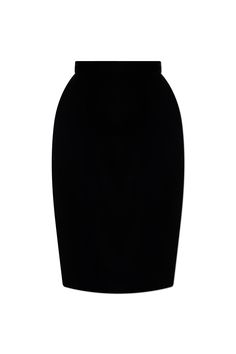 Outer layer: 65% Viscose, 35% Cupro Inner layer: 100% Silk Sleek Evening Midi Pencil Skirt, Structured Fitted Skirt For Evening, Sleek Silk Skirt For Work, Elegant Structured Lined Skirt, Luxury Silk Skirt For Workwear, Luxury Silk Skirt For Work, Elegant Structured Office Skirt, Relaxed Mini Pencil Skirt For Evening, Classic Evening Midi Pencil Skirt