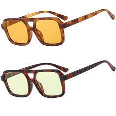 PRICES MAY VARY. RETRO VINTAGE 70's TRENDY STYLE - These MUNSADE 70s square aviator sunglasses, unique double bridge frame can match with various facial shapes. A variety of lens colors can go with different outfits in a daily fashion. HIGH-DEFINITION UV400 LENSES - These rectangular sunglasses for women and men have High Definition lenses, which can reduce glare from sunshine and shield your eyes from dangerous UVA and UVB rays to prevent long-term damage. HIGH-QUALITY MATERIALS - MUNSADE styli Retro Square Frame Aviator Sunglasses For Summer, Retro Aviator Sunglasses For The Beach, Retro Aviator Sunglasses For Beach, Retro Rectangular Sunglasses For Beach, Facial Shapes, Sunglasses Unique, Metal Hinges, Rectangular Sunglasses, Stylish Sunglasses