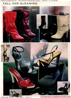 80s Shoes Women, 1981 Fashion, Dream Accessories, Shoe Advertising