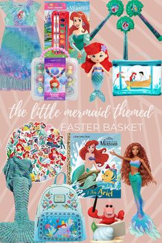 the little mermaid themed easter basket is featured in this post - it - yourself image