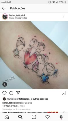 an image of some tattoos on someone's arm and the caption is in spanish