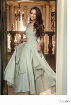 Lasaky - Chic Ballerina Maxi Dress with Spaghetti Straps Classy Modest Dresses, Opera Dress, Dream Prom Dress, Strappy Maxi Dress, Fancy Dress Up, Classy Prom Dresses, Banquet Dresses, Ballerina Dress, Prom Dress Inspiration