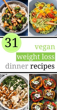 Slim down with these vegan weight loss recipes! They are perfect as a part of a fat loss diet, for lunch or dinner as they are delicious and filling. Healthy eating has never been more fun! | The Green Loot #vegan #weightloss Resep Diet, Fat Loss Diet, Vegan Recipes Healthy, Vegan Dinners, Brown Rice