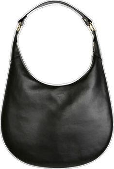 Luxury Black Smooth Grain Hobo Bag, Black Bucket-shaped Hobo Bag For Everyday Use, Black Textured Leather Hobo Bag For On-the-go, Black Riveted Shoulder Bag, High-end Black Textured Leather Shoulder Bag, Google Marketing, Direct Marketing, Influencer Marketing, Personal Marketing