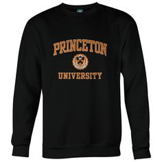 Princeton University Crest Sweatshirt (Black) #princeton #university #tigers #sweatshirt Black Crew Neck Sweatshirt For Campus, Black Collegiate Sweatshirt With Team Logo, Collegiate Black Crew Sweatshirt, Black Collegiate Crew Sweatshirt, Black Crew Sweatshirt For Fan Gear, Black Collegiate Sweatshirt For Fan Merchandise, Pre-shrunk Black Sweatshirt For Fan Merchandise, Black Pre-shrunk Sweatshirt For Fan Merchandise, Black Pre-shrunk Sweatshirt For Fan Apparel