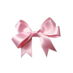 a pink bow on a white background