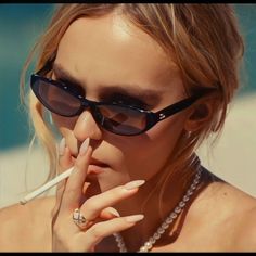 Lily Rose Depp Chanel, Idol Nails, Lily Depp, Chanel Glasses, Beauty Hacks Nails, The Idol, Lily Rose Depp, Chanel Sunglasses, Lily Rose