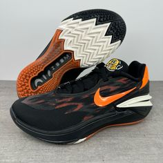 Nike Air Zoom Gt Cut 2 Basketball Shoes Men's Size 5 Women's Size 6.5 Black/Orange Dj6015-004 Brand New Without Box Dynamic Orange Low-top Running Shoes, Dynamic Orange Running Shoes With Boost Midsole, Mid-top Orange Basketball Shoes With Boost Midsole, Orange Low-top Basketball Shoes For Training, Low-top Orange Basketball Shoes For Training, Orange High-top Running Shoes With Cushioned Footbed, Orange Training Sneakers With Cushioned Footbed, Orange Cushioned Sneakers For Training, Orange Air Max Training Sneakers