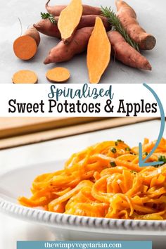 sweet potatoes and carrots are the perfect side dish for any meal or appetizer