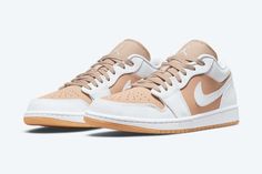 Air Jordan 1 Low ‘Hemp White’ Baskets Jordans, Air Jordan 1 Low White, Nike Jordan 1 Low, Jordan 1 Low White, White Jordans, Tan Guys, Air Jordan Sneakers, Jordan Sneakers, Nike Dunk High