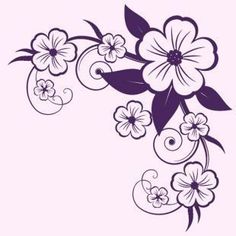 an image of flowers on a pink background