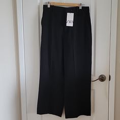 Measurements: 16" Waist, 39" Long, 26" Inseam Side Pockets, Back Welt Pockets, Front Zip, Front And Back Creases Hidden Button And Hook Closure Nwt, Never Worn No Trades/Pp Straight Cut Pants, Jumpsuit Trousers, Zara Pants, Zara Black, Straight Cut, Welt Pockets, Welt Pocket, Pant Jumpsuit, Pants For Women