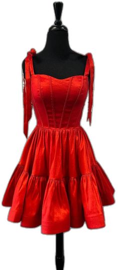 Bow Straps, A Line Shorts, Short Homecoming Dress, Homecoming Dress, Above Knee, Zip Up, Homecoming Dresses, Red Color, Custom Color