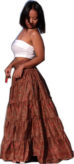 Long Boho Skirt, Gauze Skirt, Gauze Skirts, Full Length Skirt, Bohemian Skirt, Boho Skirt, Full Length Skirts, Skirt Maxi, Boho Skirts