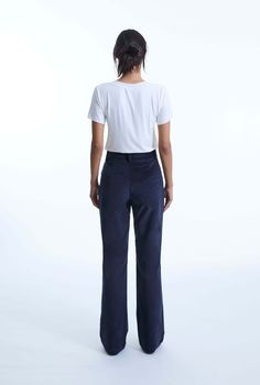 Elevate your wardrobe with these James Lakeland corduroy trousers. Crafted from premium cotton, they feature a slight tapered fit that elongates the leg while ensuring comfort. Soft to the touch, they include two real side pockets, belt loops, and a faux horn button with a fly zip front fastening. Perfect for a chic, timeless look.    Made in Italy 98% Cotton, 2% Elastane; Lining 100% Polyester Machine Wash at 30°C, Do not bleach, Permanent Press, Iron at Low Temperature, Dry Clean any solvent except trichloroethylene, Do Not Tumble Dry. Classic Relaxed Fit Corduroy Bottoms, Classic Corduroy Straight Leg Pants, Classic Straight Leg Corduroy Pants, Fitted Corduroy Tapered Leg Pants, Fitted Corduroy Pants With Tapered Leg, Fitted Tapered Leg Corduroy Pants, Straight Leg Corduroy Pants For Work, Relaxed Fit Corduroy Straight Leg Bottoms, Relaxed Fit Corduroy Bottoms With Straight Leg