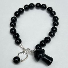 Black Onyx Is A Stone With Powerful Spiritual Meaning That Represents Grounding And Protection. Black Onyx 925 Sterling Silver Clasp Natural Stone Lobster Claw Clasp Combination Finish Made In Usa Moonstone Is Also ‘The Success Stone’ Success In Career, Relationships And Love. #180 Nickel-free Black Charm Bracelet As Gift, Nickel-free Black Charm Bracelet For Gift, Adjustable Nickel-free Black Charm Bracelet, Adjustable Nickel Free Black Jewelry, Adjustable Nickel-free Black Jewelry, Adjustable Black Nickel-free Jewelry, Black Nickel-free Bracelets With Round Beads, Nickel-free Black Charm Bracelet, Black Sterling Silver Charm Bracelet As Gift