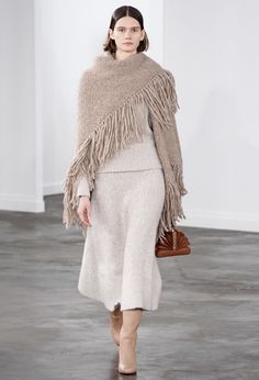 Bouchra Jarrar, Knitwear Trends, Boucle Sweater, Gabriela Hearst, Cropped Pullover, Cashmere Wrap, Katie Holmes, Fashion Fall, Knit Fashion