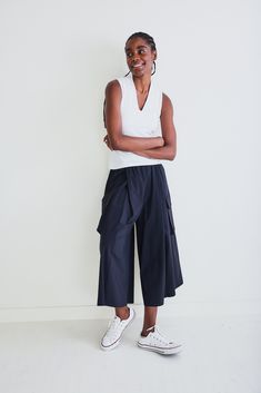 These cargo skirt pants are a fresh take on the current military cargo pants. Pair this gorgeous draped styling piece with a basic white tee for an easy weekend look, or the All Day Washable Silk blouse for a fashion-forward evening look. Click here for Petite Sizes Summer Workwear Cargo Skirt With Side Pockets, Utility Cargo Skirt For Summer Workwear, Stretch Parachute Pants For Summer Workwear, Chic Summer Parachute Pants With Cargo Pockets, Versatile Summer Cargo Pants With Side Pockets, Versatile Summer Workwear Cargo Pants, Summer Workwear Parachute Pants With Cargo Pockets, Summer Workwear Parachute Pants With Side Pockets, Summer Workwear Parachute Pants With Cargo Style