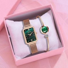 Wear Watch, Watch Clock, Green Watch, Watches Women Leather, Lady L, Wristwatch Fashion, Brown Bracelet, White Bracelets, Black Bracelets