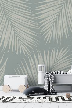 Leaf Wallpaper Green Leaf Wallpaper In Bedroom, Tropical Leaf Wallpaper Bedroom, White And Green Leaf Wallpaper, Wallpaper For Room, Leafy Green Wallpaper, Calming Wallpaper, Banana Leaf Wallpaper Uk, Wallpaper Leaves