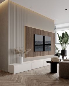 Modern Apartment Design Ideas Apartemen Studio, Tv Room Design, Living Room Design Inspiration, 아파트 인테리어, Tv Wall Design, Living Room Design Decor, Tv Decor, Home Design Living Room, Living Room Tv Wall