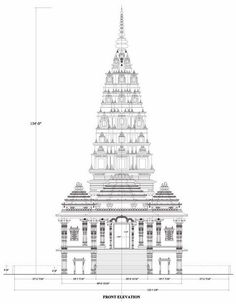 an architectural drawing of the front elevation