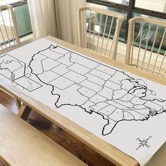 COLORING ACTIVITY - Kids and adults alike will love coloring this highly detailed giant 72" x 30" (6 feet by 2.5 feet) wall map of the United States of America. Most states are represented with a themed illustrated picture for you to color in and customize. GEOGRAPHY LEARNING AID - This map is great for school classrooms or home learning. Our USA geography map includes each state's name and capital to help kids and adults learn key details about U.S. geography, social studies, and history. PREMI Classroom Desk, States And Capitals, Geography Map, United States Map, Usa Map, Wall Maps, Home Learning, Color Activities, School Classroom