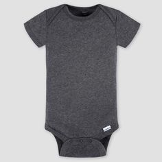 These short sleeve Onesies® bodysuits are your essential baby girl or baby boy everyday outfit. Easy to wear as a one-piece outfit in warmer months and simple to layer on cooler days. Crafted from 100% cotton to be gentle on sensitive skin, these outfits are easy to slip on either as a pullup or pullover. High-positioned snaps make it easy to change a diaper without removing the entire outfit. If an outfit change is needed, the expandable lap shoulder neckline makes it easy to pull the dirty out Black Onesie, Pink Newborn, Gerber Baby, One Piece Outfit, Everyday Outfit, Crew Shirt, Pair Of Pants, Long Sleeve Bodysuit, Simple Outfits