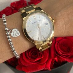 Bu9103 White Dial Gold-Tone Women's Watch Toned Women, Burberry Accessories, Women's Watch, White Dial, Watch Collection, Luxury Watches, Fashion Watches, Accessories Watches, Womens Watches