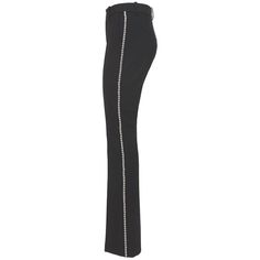 Elevate your look and make a subtle statement in these wool-blend pants with jeweled stripe details down the sides of the leg.Belt loopsHook-and-bar closureWaist slip pocketsJeweled embellished stripes down sides of pants43% polyester, 33% virgin wool, 20% polyamide, 4% elastaneLining: 60% viscose, 40% polyesterDry cleanMade in USA Embellished Straight Leg Evening Pants, Evening Embellished Straight Leg Pants, Luxury Embellished Pants For Night Out, Elegant Embellished Straight Pants, Chic Embellished Straight Leg Pants, Elegant Embellished Wide Leg Pants, Embellished Straight Pants For Work, Elegant Embellished Formal Bottoms, Usa People