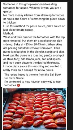 an article about how to cook tomatoes in the oven