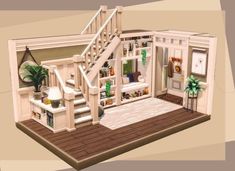 Sims Library Room, Entryway Ideas Sims 4, Sims 4 Tiny Home Ideas, Sims 4 Front Room Ideas, Bloxburg Exterior Layout, Sims 4 House Design Interior, Sims4 Interior Design, Sims 4 Entrance Ideas