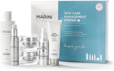 Amazon.com: Jan Marini Skin Research Skin Care Management System Dry/Very Dry l Marini Physical Protectant Tinted SPF 45 : Beauty & Personal Care Dermatology Office, Care Management, Professional Strengths, Tinted Spf, Growth Factor, Face Lotion, Skin Care Kit, Younger Looking Skin, Skincare Set