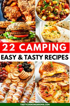 22 Fun Camping Recipes Perfect for Families Camp Dinners, Camping Food Recipes, Easy Camping Food, Easy Camping Dinners, Campfire Cooking Recipes, Easy Camp, Campfire Desserts, Make Ahead Breakfast Casserole