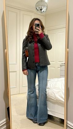 Vinter Mode Outfits, Gilmore Girls Outfits, Prettiest Celebrities, Leather Jacket Outfits, Outfit Jeans, Looks Street Style, 가을 패션