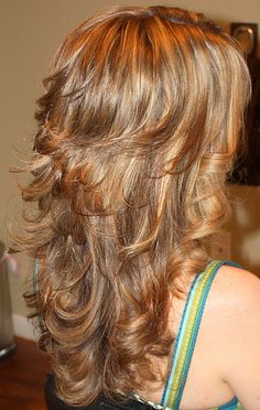 After - Flat iron curl | hairhag1 | Flickr Layered Hair Curls, 80s Feathered Hair, Layer Wavy Hair, Pretty Hair Cuts, Flat Iron Curls, Wavy Haircuts, Hairstyles For Layered Hair, Haircuts For Wavy Hair, Haircut Inspiration