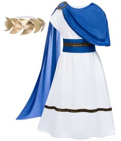 PRICES MAY VARY. 【Packing list】Toga*1， Shawl *1，Headdress*1，Belt*1 【Size】:Suitable for most children aged 2-12.Universal for boys and girls.Detailed size, refer to the picture. 【Feature】:Travel back in time to ancient Greece and Rome, and make your kids love history. 【Material】:polyester, and the fabrics and stitches are well made. Clothing materials are safe and environmentally friendly, avoid skin irritation, non-toxic odor, and do not fade. 【Application】:Suit for History theme parties,Greece Toga Party Costume, Greece Costume, Greek Toga, Greek God Costume, Ancient Greek Clothing, Toga Costume, Toga Party, Roman Costume, Greek Costume